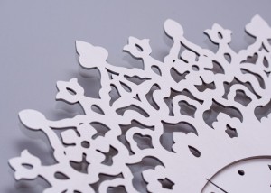 DEKORACYJNY, AŻUROWY ZEGAR VINTAGE, FRENCH STYLE