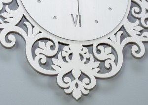 DEKORACYJNY, AŻUROWY ZEGAR , VERONA, VINTAGE, RETRO STYLE