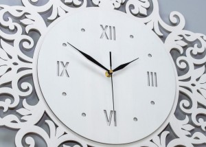 DEKORACYJNY, AŻUROWY ZEGAR , VERONA, VINTAGE, RETRO STYLE