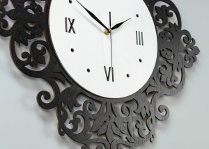 DEKORACYJNY, AŻUROWY ZEGAR , VERONA, VINTAGE, RETRO STYLE