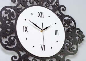 DEKORACYJNY, AŻUROWY ZEGAR , VERONA, VINTAGE, RETRO STYLE