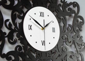 DEKORACYJNY, AŻUROWY ZEGAR , VITTORIO, VINTAGE, RETRO STYLE 