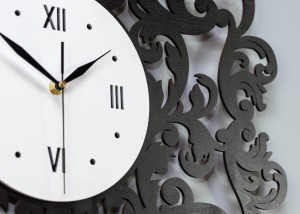 DEKORACYJNY, AŻUROWY ZEGAR , VITTORIO, VINTAGE, RETRO STYLE 