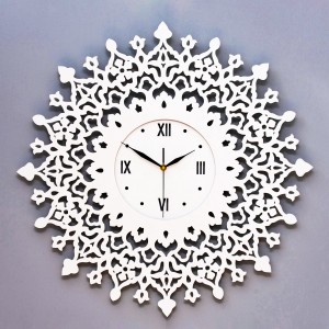 DEKORACYJNY, AŻUROWY ZEGAR VINTAGE, FRENCH STYLE