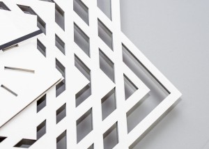 DEKORACYJNY ZEGAR AŻUROWY, ŚWIĘTA GEOMETRIA 