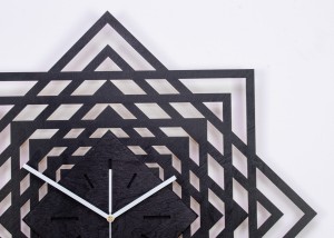 DEKORACYJNY ZEGAR AŻUROWY, ŚWIĘTA GEOMETRIA