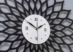 DEKORACYJNY ZEGAR AŻUROWY, SUNBURST, GLAMOUR 