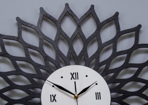 DEKORACYJNY ZEGAR AŻUROWY, SUNBURST, GLAMOUR 