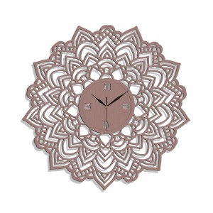 DEKORACYJNY ZEGAR AŻUROWY, KORONKA, VINTAGE,60 cm , CZARNY