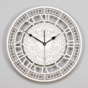 DEKORACYJNY, AŻUROWY ZEGAR WIKTORIAŃSKI