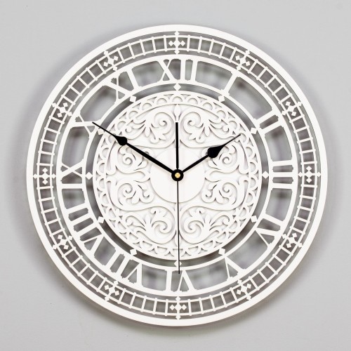 DEKORACYJNY, AŻUROWY ZEGAR WIKTORIAŃSKI
