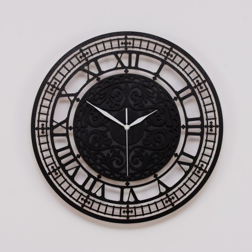DEKORACYJNY, AŻUROWY ZEGAR WIKTORIAŃSKI 