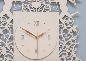 DEKORACYJNY ZEGAR BAROKOWY, ANIOŁKI