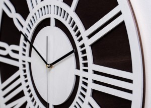 DEKORACYJNY, DWUWARSTWOWY,  ZEGAR LOFTOWY