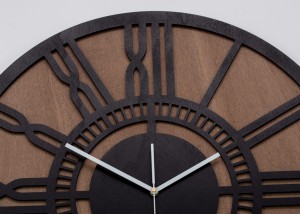 DEKORACYJNY, DWUWARSTWOWY,  ZEGAR LOFTOWY