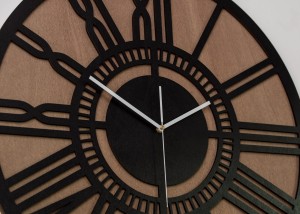 DEKORACYJNY, DWUWARSTWOWY,  ZEGAR LOFTOWY