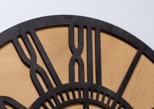 DEKORACYJNY, DWUWARSTWOWY,  ZEGAR LOFTOWY 