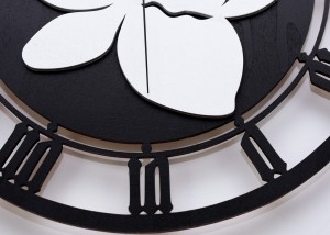 DEKORACYJNY, TROPIKALNY ZEGAR, STORCZYK