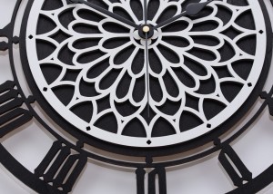 DEKORACYJNY, AŻUROWY ZEGAR , ROZETA