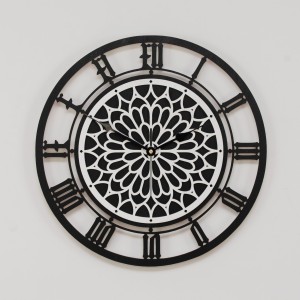 DEKORACYJNY, AŻUROWY ZEGAR , ROZETA