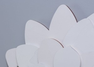 DEKORACYJNY, AŻUROWY ZEGAR, PIĘKNY, 4 WARSTWOWY KWIAT