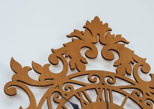 Dekoracyjny zegar ażurowy BENEDICT, VINTAGE STYLE, SOSNA