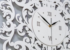 DEKORACYJNY, AŻUROWY ZEGAR , VITTORIO, VINTAGE, RETRO STYLE