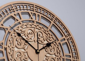 DEKORACYJNY, AŻUROWY ZEGAR WIKTORIAŃSKI, WIĄZ