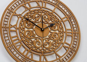 DEKORACYJNY, AŻUROWY ZEGAR WIKTORIAŃSKI, SOSNA