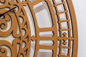 DEKORACYJNY, AŻUROWY ZEGAR WIKTORIAŃSKI, SOSNA