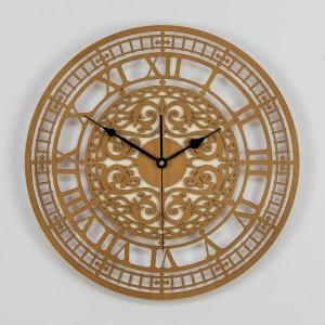 DEKORACYJNY, AŻUROWY ZEGAR WIKTORIAŃSKI, SOSNA