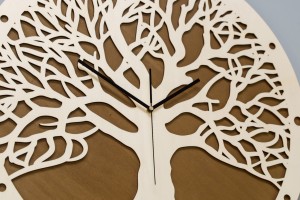 DEKORACYJNY ZEGAR , DRZEWO ŻYCIA, SKANDYNAWSKI STYL