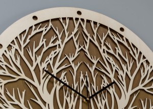 DEKORACYJNY ZEGAR , JELEŃ GEOMETRYCZNY, SKANDYNAWSKI STYL