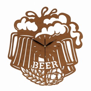 DEKORACYJNY ZEGAR DLA MIŁOŚNIKA PIWA, BEJCA