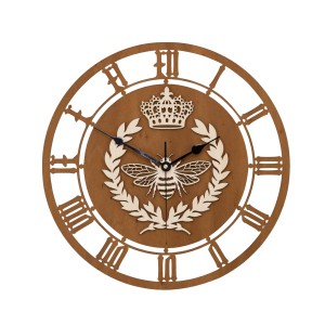 DEKORACYJNY, AŻUROWY ZEGAR , KRÓLOWA PSZCZÓŁ, PIĘKNA DEKORACJA