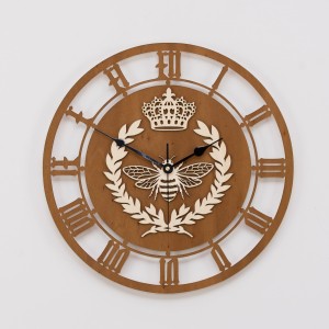 DEKORACYJNY, AŻUROWY ZEGAR , KRÓLOWA PSZCZÓŁ, PIĘKNA DEKORACJA