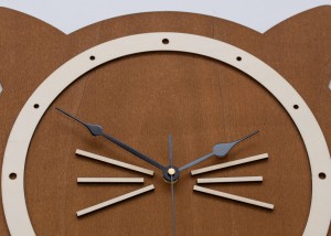 DEKORACYJNY ZEGAR DLA MIŁOŚNIKÓW KOTÓW, SOSNA