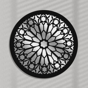 MIROIR GOTHIQUE DÉCORATIF NOTRE DAME, 56 cm