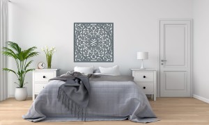 DEKORACYNY PANEL AŻUROWY, STYL MAROKAŃSKI, DEKORACJA ŚCIENNA 3D, ORNAMENT, DYPTYK , ZŁOTY