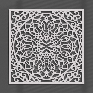 DEKORACYNY PANEL AŻUROWY, STYL MAROKAŃSKI, DEKORACJA ŚCIENNA 3D, ORNAMENT, DYPTYK , ZŁOTY