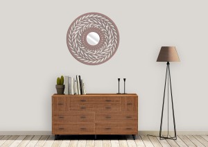 Miroir décoratif ajouré LAURELLE, 60 cm