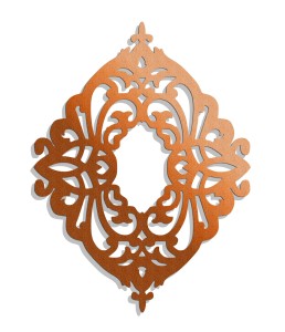 DEKORACYJNY PANEL AŻUROWY, SANTILLANE, DEKORACJA ŚCIENNA 3D, ORNAMENT, TRYPTYK , CZARNY