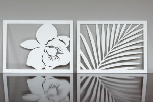 DEKORACYJNE PANELE AŻUROWE,  MONSTERA, PALMA, STORCZYK, STYL TROPIKALNY, DŻUNGLA, DEKORACJA ŚCIENNA 3D , ZIELONY 