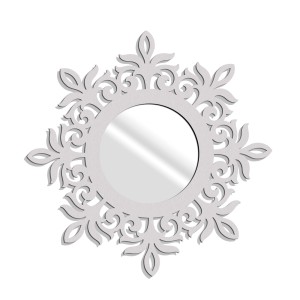 MIROIR DÉCORATIF AJOURÉ LAURENTINE,50 cm