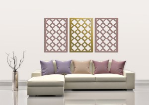 DEKORACYJNE PANELE AŻUROWE, MOROCCO STYLE,DEKORACJA ŚCIENNA 3D, ORNAMENT, BIAŁY