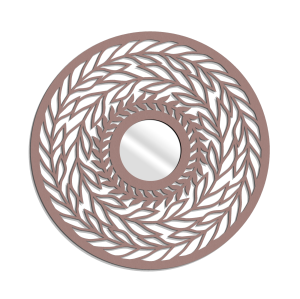 Miroir décoratif ajouré LAURELLE, 60 cm