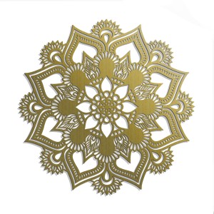 AŻUROWY PANEL DEKORACYJNY, MANDALA, HINDU, DEKORACJA  ŚCIENNA 3D,ORNAMENT,CZARNY