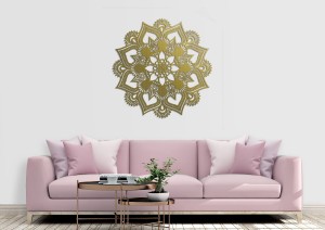 AŻUROWY PANEL DEKORACYJNY, MANDALA, HINDU, DEKORACJA  ŚCIENNA 3D,ORNAMENT,CZARNY