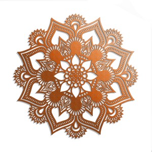 AŻUROWY PANEL DEKORACYJNY, MANDALA, HINDU, DEKORACJA  ŚCIENNA 3D,ORNAMENT,CZARNY
