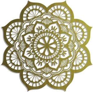 AŻUROWY PANEL DEKORACYJNY, MANDALA, YOGA, DEKORACJA  ŚCIENNA 3D,ORNAMENT,CZARNY